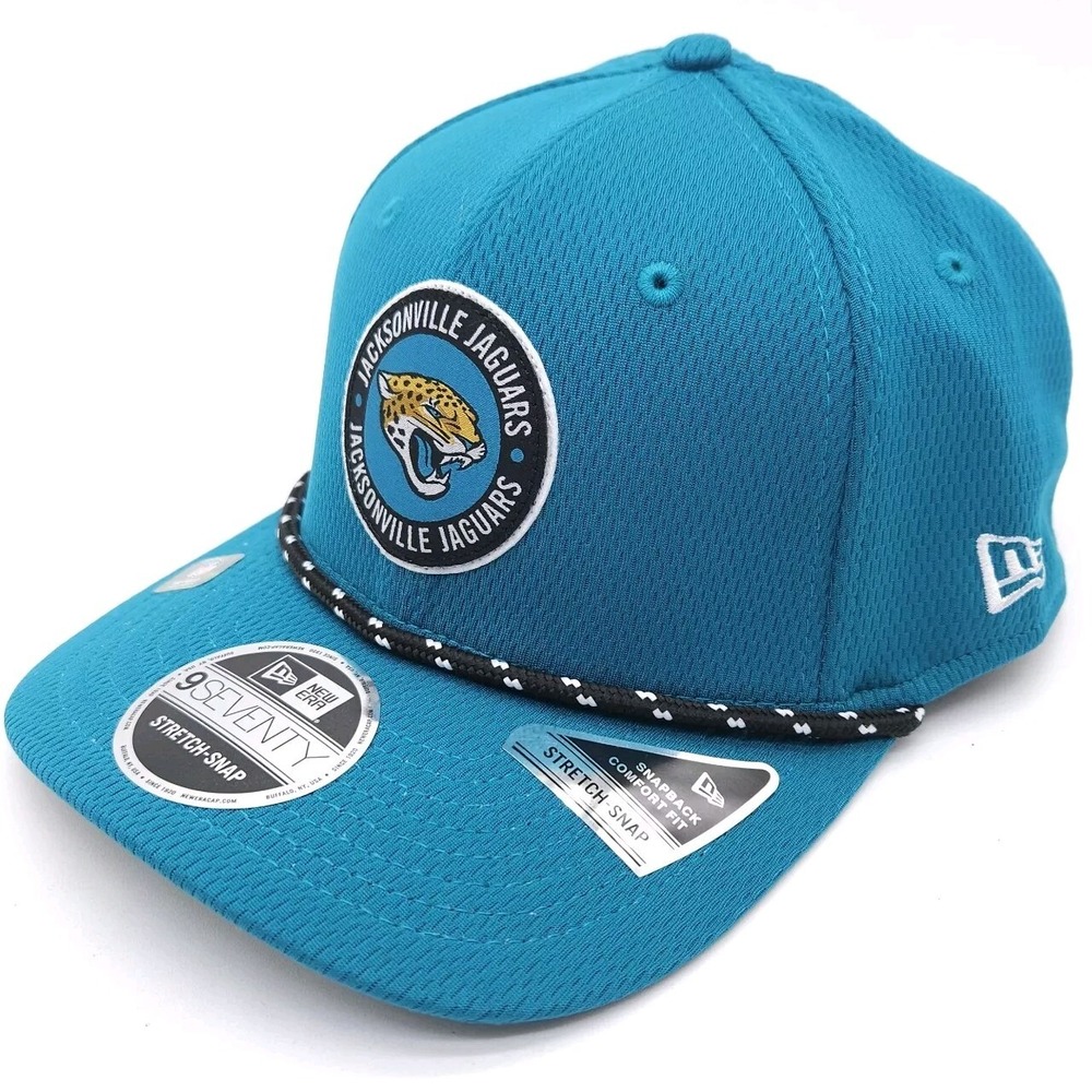 Jacksonville Jaguars New Era 9Seventy 2024 Sideline Snapback Rope Hat NFL Cap